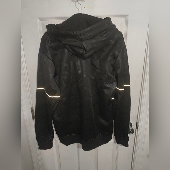 Black Reflective Men's Sweater - Picture 2 of 6